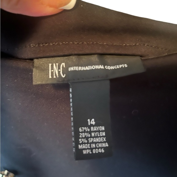 Women's INC Black Skirt Size 14 - Picture 2 of 5